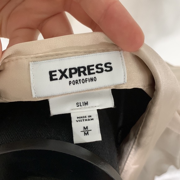 Express Satin Button Down - Picture 5 of 6